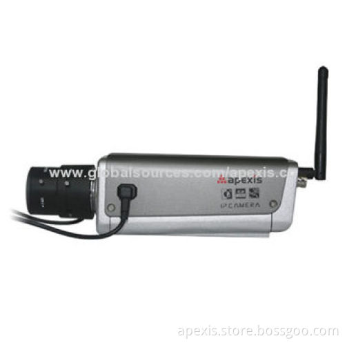 CMOS IP Box Camera with H.264 Video Compression/SD Card Slot, Supports Motion DetectionNew